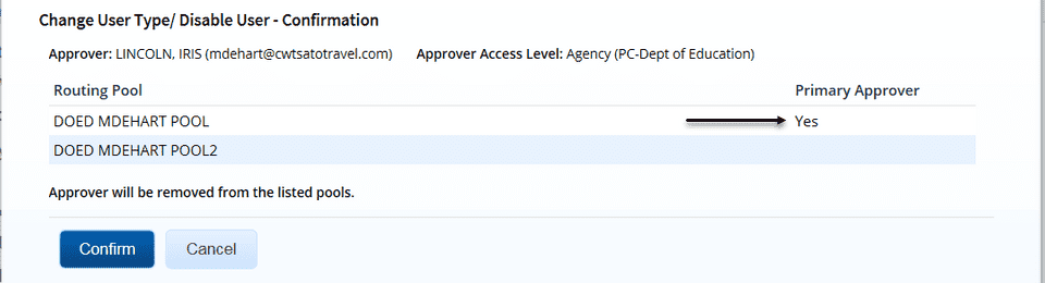 Routing Pools for Approver window